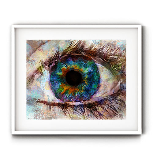Zoomed Eyeball Wall Art  Wall art, Love art, Canvas frame