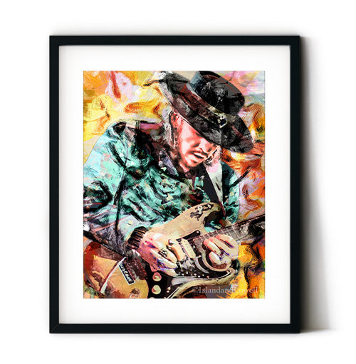 Stevie Ray Vaughan Wall Art Canvas. Srv Austin Texas Blues Music. Thick canvas. Unofficial outlets