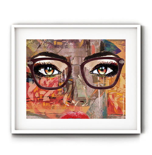 Eyeglasses wall art. Prints for eye exam room optician office waiting room. Eyelash salon wall art.