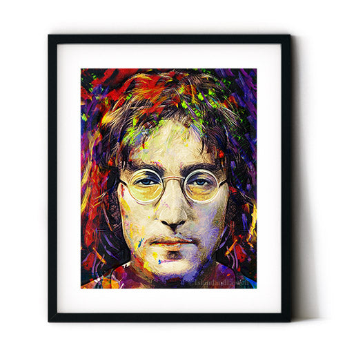 John Lennon wall art. Add a touch of music history and a real legend of pop culture to your decor. Receive a high-quality reproduction from our original John Lennon artwork printed onto your choice of paper or a ready-to-hang canvas.