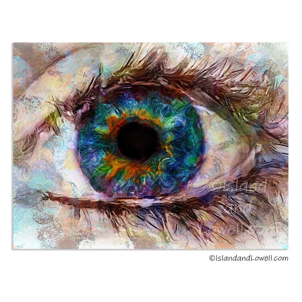 artwork for optometry office, ophthalmologist office, vision care clinic, eye surgery center. Prints and canvas art of eyes, eyeglasses and eye charts.